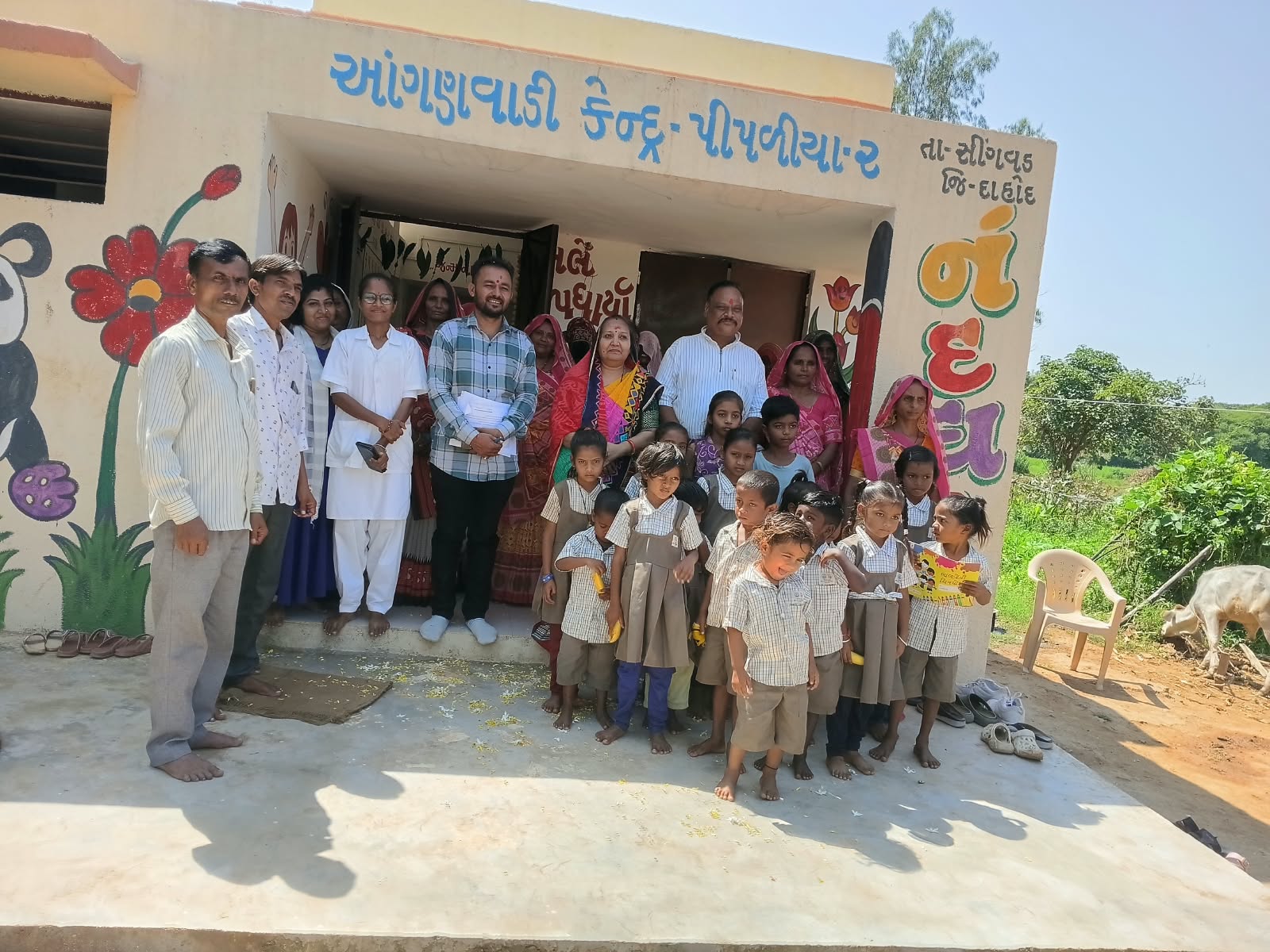 સીંગવડના પીપળીયા ગામે આંગણવાડી કેન્દ્ર ૧, ૨, ૩ માં "આંગણ ઉત્સવ" ની ઉત્સાહભેર ઉજવણી